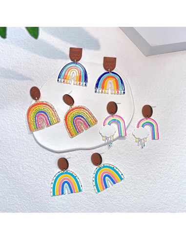 60 Studs de Pendientes de Madera Oubaka con 100 Respaldos DIY