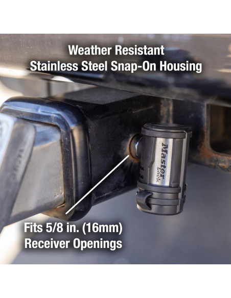 Cerradura de receptor Master Lock 1480DAT Acero Inoxidable 15.88mm