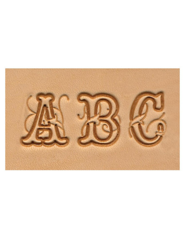 Conjunto de Alfabeto en Script Tandy Leather 19 mm