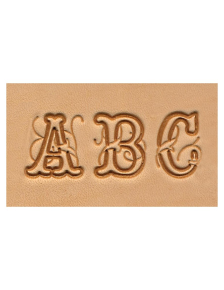 Conjunto de Alfabeto en Script Tandy Leather 19 mm