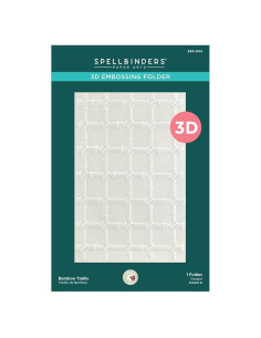 Carpeta de Embossing 3D Spellbinders Trellis de Bambú 13.97 cm