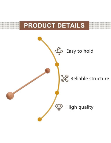 Herramienta de Modelado de Arcilla Xilanyan 34 cm Madera
