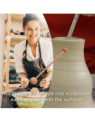 Herramienta de Modelado de Arcilla Xilanyan 34 cm Madera