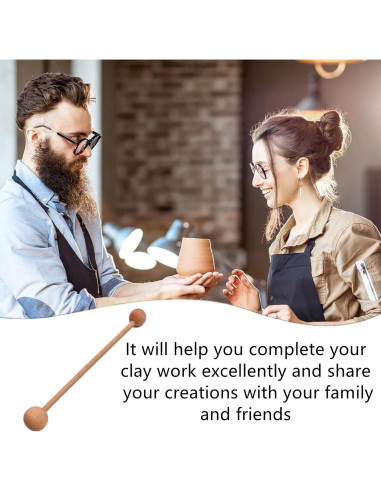 Herramienta de Modelado de Arcilla Xilanyan 34 cm Madera