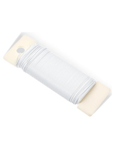 Alambre Floral Blanco 22 Calibre Tweruna 35m para Manualidades