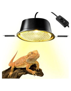 Kit Lámpara de Calor Reptil G9 CAVACHEW 50W con Capucha
