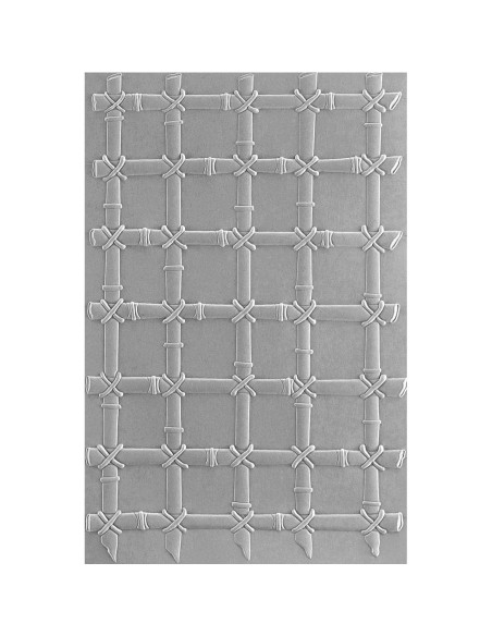 Carpeta de Embossing 3D Spellbinders Trellis de Bambú 13.97 cm