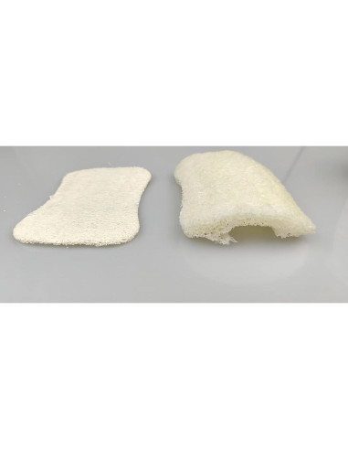 Paquete de 50 Esponjas de Lufa Natural ENLAYER 12.5x8cm