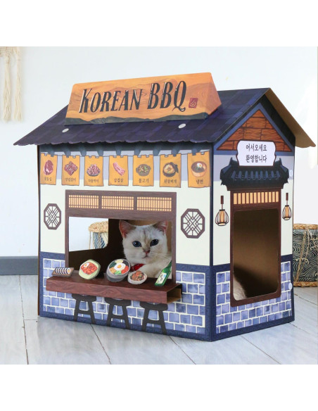 Casa Rascadora para Gatos SMILE PAWS 32x50x52cm Resistente