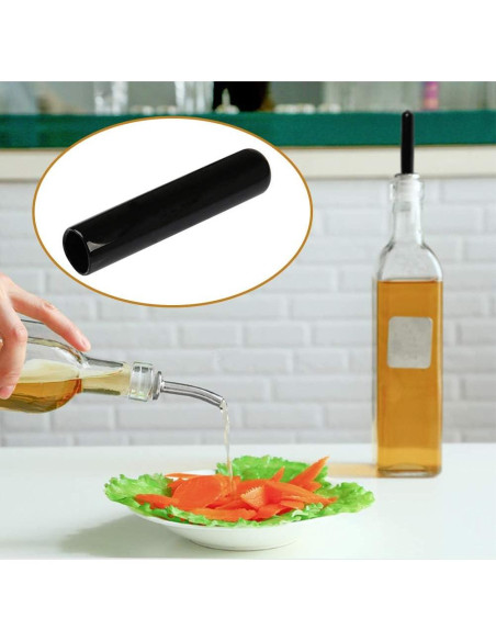 60 Cubiertas de Goma Negras para Vertedores de Licor FOCCTS