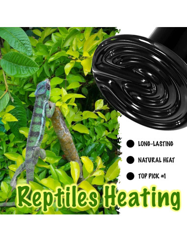 Emisor de Calor Cerámico 100W ReptiKing para Reptiles y Anfibios