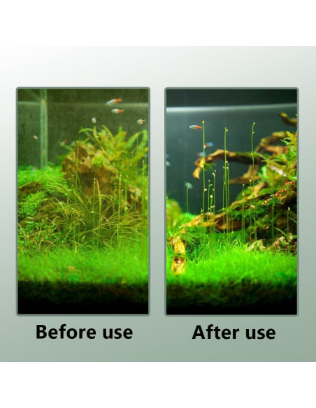 Raspador de Algas MiOYOOW 50cm con Mango Largo para Acuarios