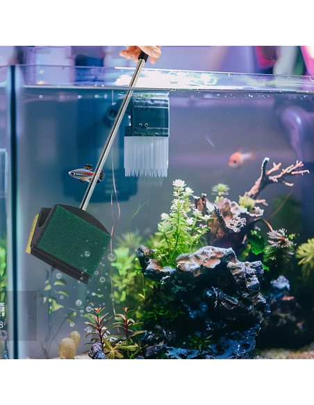Raspador de Algas MiOYOOW 50cm con Mango Largo para Acuarios