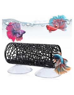 Hamaca y túnel para peces Betta LLOUSSAK - Negro 10x4.2 cm