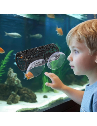 Hamaca y túnel para peces Betta LLOUSSAK - Negro 10x4.2 cm