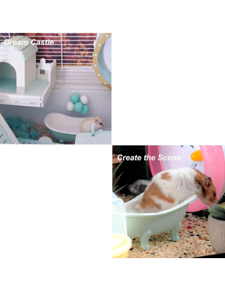 Cama de Cerámica Amarilla para Hámster y Pequeños Animales