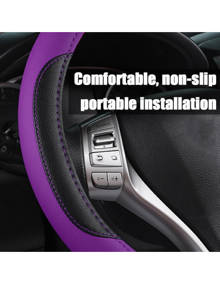 Funda de Volante BELOMI de Cuero 38 cm Antideslizante