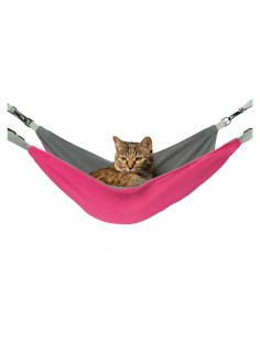 Hamaca para Gato QIPAN Extra Grande 66x51 cm Reversible Rojo