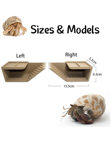 Escondite 3D para Cangrejos Ermitaños HOZOE - Madera