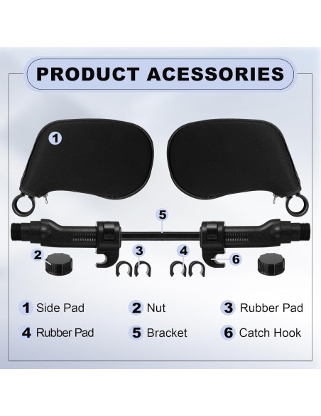 Almohada Reposacabezas Ajustable BBTO para Coche - Soporte 360