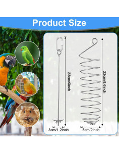 Juguetes de Enriquecimiento para Ratas Prasacco 2 Pcs Acero Inoxidable 2