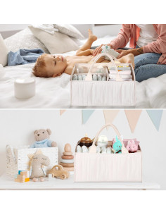 Organizador de Pañales Ripeng 2 Pcs con Asa - Almacenamiento para Bebés 2