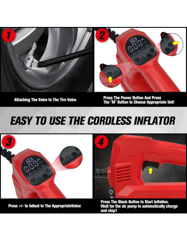 Compresor de Aire LouSdZoke Inflador Portátil 150PSI