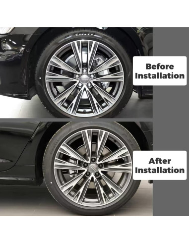 Tapas de Tuerca de Rueda Mtsooning 21 Pcs 2.11x2.51 cm Negro