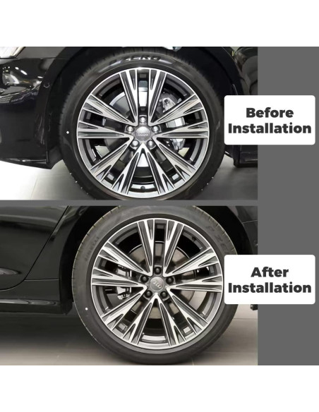 Tapas de Tuerca de Rueda Mtsooning 21 Pcs 2.11x2.51 cm Negro