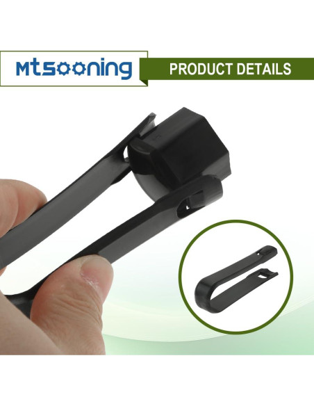 Tapas de Tuerca de Rueda Mtsooning 21 Pcs 2.11x2.51 cm Negro