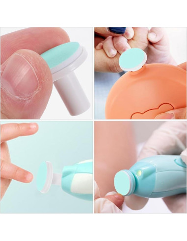 24 Almohadillas de Reemplazo para Limador de Uñas Eléctrico MHFOOU