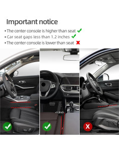 Caja de Almacenamiento Lateral para Asiento de Coche BETTERHUMZ Rojo Negro 2