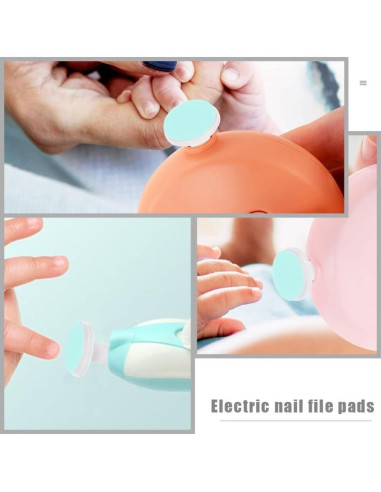 24 Almohadillas de Reemplazo para Limador de Uñas Eléctrico MHFOOU