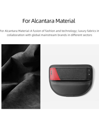 Caja de Almacenamiento Lateral para Asiento de Coche BETTERHUMZ Rojo Negro