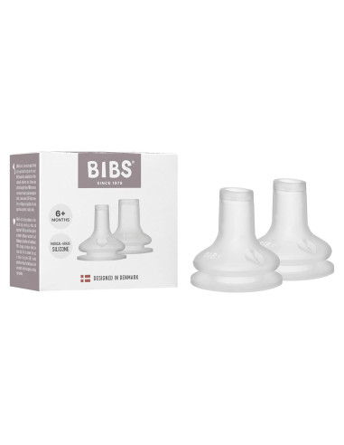 Tetina de Silicona BIBS para Biberón - 2 Unidades, Anti-Cólicos