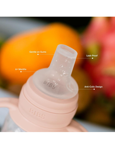 Tetina de Silicona BIBS para Biberón - 2 Unidades, Anti-Cólicos