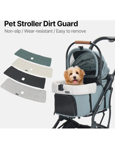 Funda Antisuciedad Beberoad para Carrito de Mascotas Gris T3/T4/X2/X3