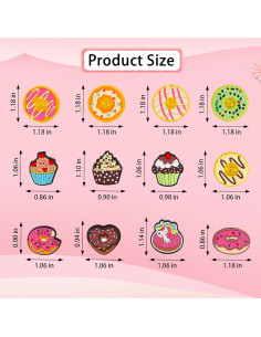12 Perlas de Silicona para Manualidades Mortd - Postres 2
