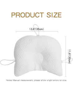 Almohada Ajustable Reidio para Niños Pequeños Suave 35.5x30.5cm 2