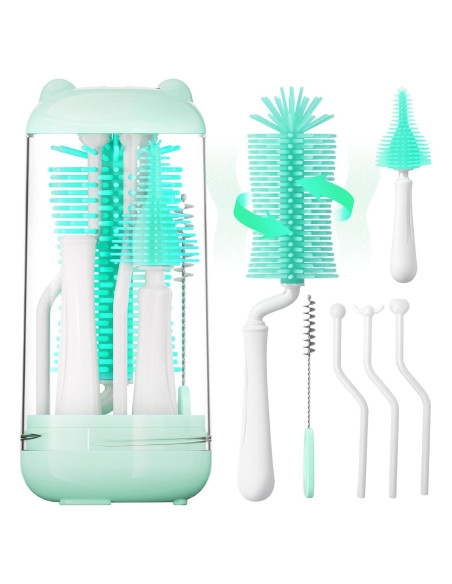Kit de limpieza de biberones Koumolar 6 piezas verde