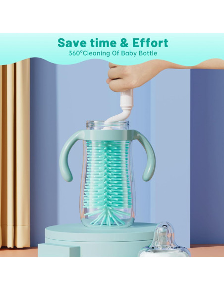 Kit de limpieza de biberones Koumolar 6 piezas verde