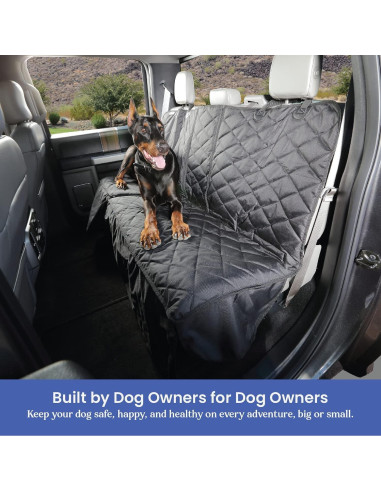 Cubierta de Asiento para Perros 4Knines - Lado Pasajero Negro