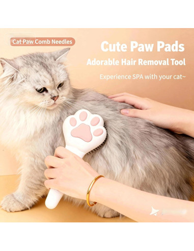 Cepillo Slicker Autolimpiante para Gatos y Perros - Genérico