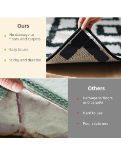 Alfombra Antideslizante Grippers 8PCS - Almohadillas Reutilizables 2