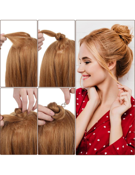 20 Pasadores de Cabello en Espiral Molain - Color Marrón