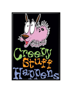 Imán Ata-Boy Coraje El Perro Cobarde 6.4 x 8.9 cm