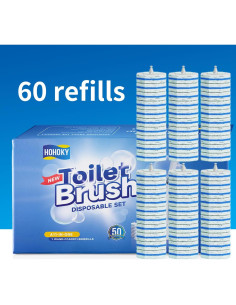 60 Recargas Desechables para Cepillo de Inodoro Hohoky 2