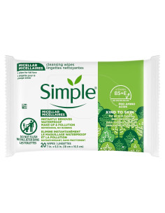 Toallitas Desmaquillantes Micelares Simple 25 Unidades Piel Sensible