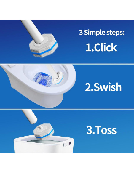 60 Recargas Desechables para Cepillo de Inodoro Hohoky