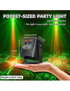 Luz de Fiesta Portátil DJ R10A-1 con Efecto Estroboscópico 2